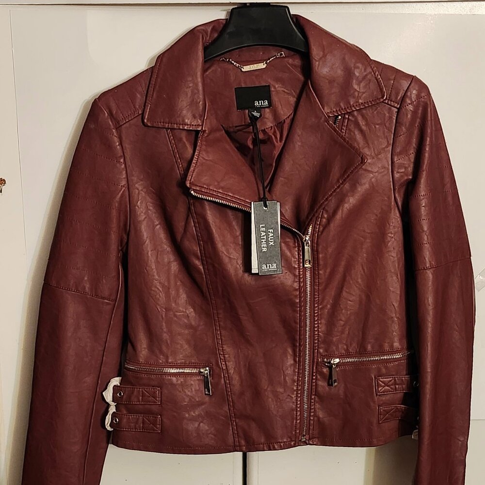 Faux leather jacket